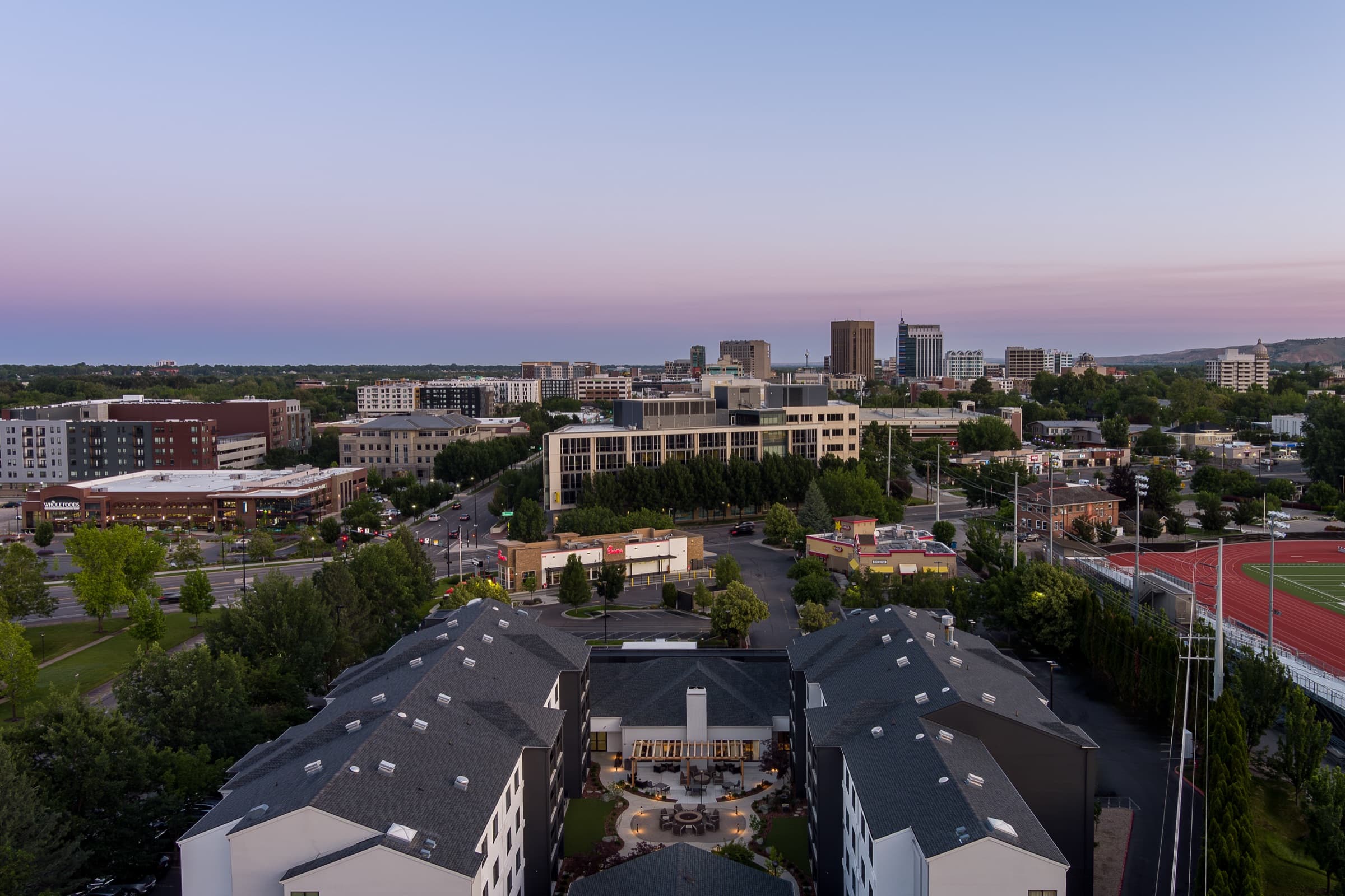 Courtyard by Marriott Boise Downtown, aerial, Boise, Idaho